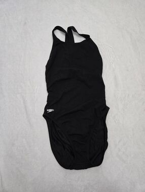Black speedo one peice swim suit